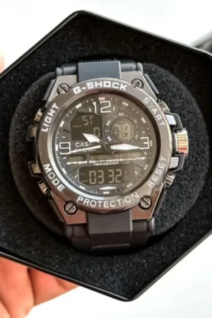 First Copy G-Shock GA Black & White with Green Belt