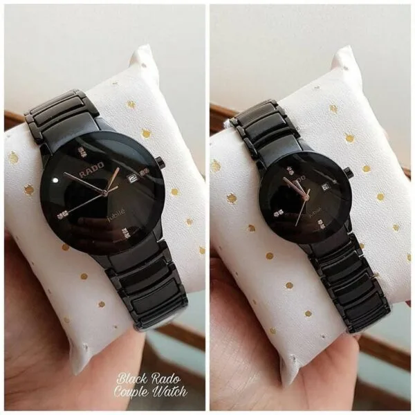 First Copy Rado Jubile Full Black Couple Watch