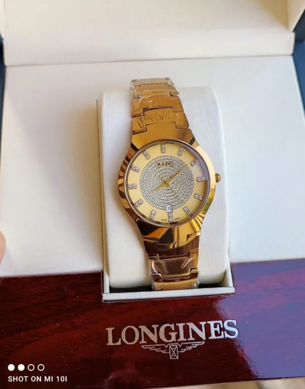 First Copy Rado Ceramic Gold Watch for Men