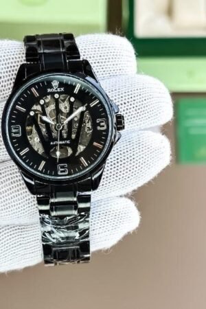 First Copy Rolex Classic Automatic Black Watch for Men