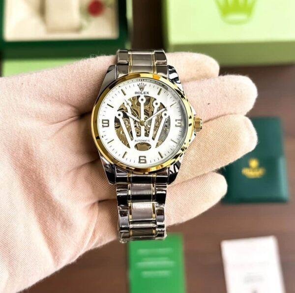 First Copy Rolex Twotone Chain Automatic Watch for Men - Image 3
