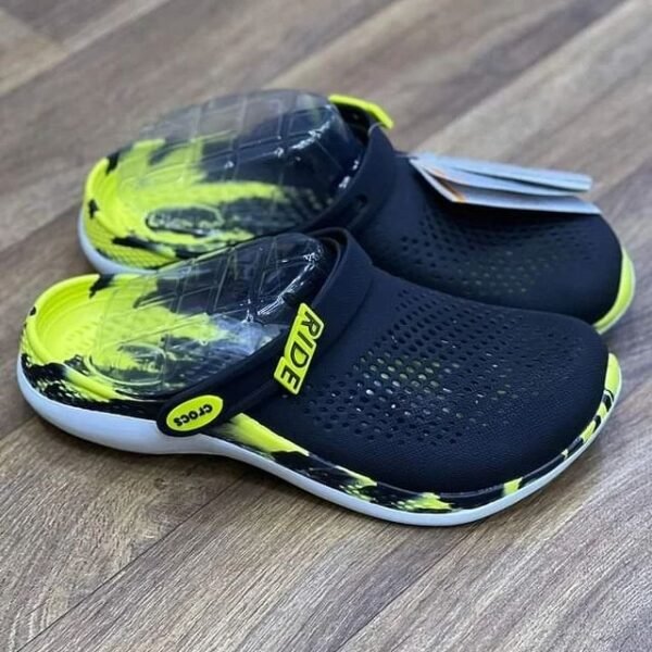 1st Copy LiteRide 360 Yellow Black Clogs for Men - Image 2