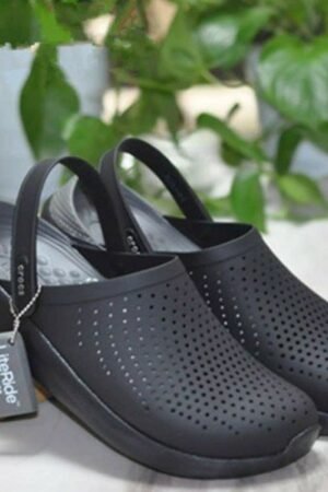 1st Copy Crocs Literide Comfortable Unisex Black Clogs