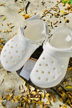 1st Copy Branded Hiker Full White Clogs