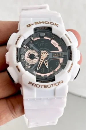 First Copy G Shock White Watch for Boys