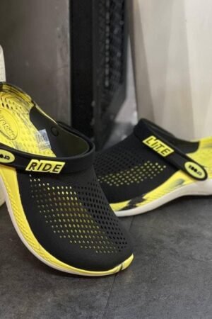 1st Copy LiteRide 360 Yellow Black Clogs for Men