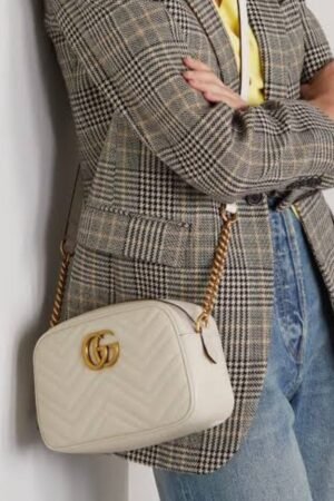 1st Copy Gucci Marmont Camera Sling Bag White