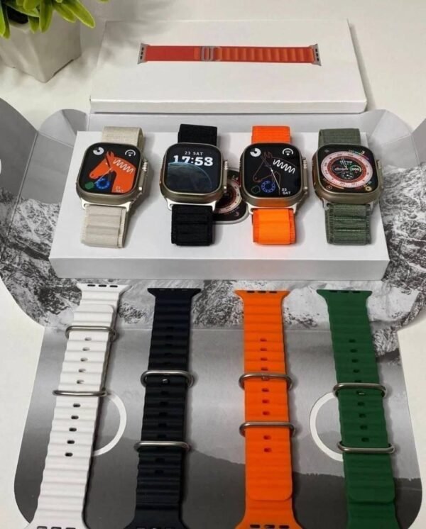 iWatch A8 Ultra Orange First Copy Smartwatch - Image 3