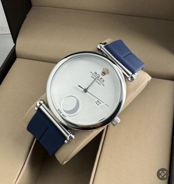 First Copy Rolex Moon White and Blue for Men