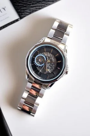 Armani Exchange Watch Gun Metal Automatic For Men (LAB10)