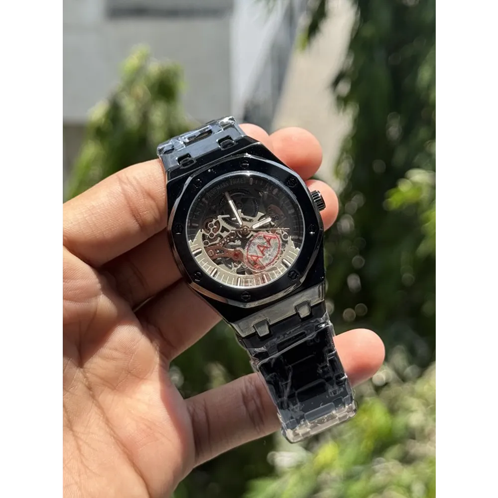 Audemars Piguet Watch Royal Oak Full Black Quartz For Men (CS182) - Image 2