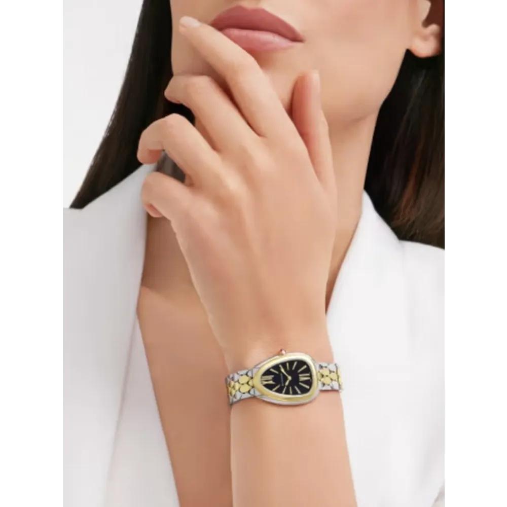 Bvlgari Watch Serpenti Seduttori Two Tune Black Dial For Women (SUP736) - Image 2