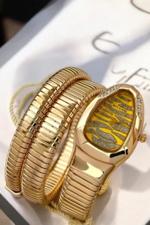 Bvlgari Watch Snake Darcy Diamond Gold Yellow For Women (CS139)