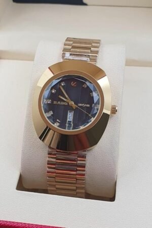 Fancy Men’s Rado Watch Stainless Steel White Diamond (SG-222)