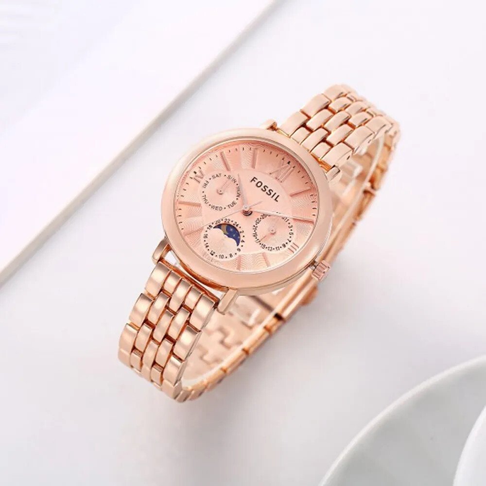 Fossil Watch Jacqueline Sun Moon Copper For Women (SG688) - Image 2