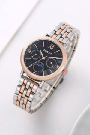 Fossil Watch Jacqueline Sun Moon Two-Tone-Copper-Black For Women (SUP31)