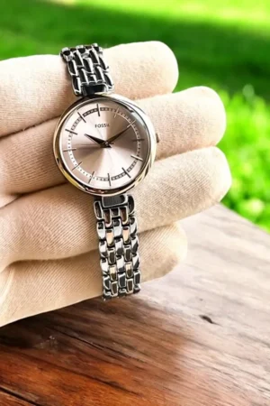 Fossil Watch Rose Gold Dial For Women (SG94)