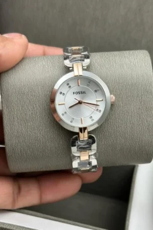 Fossil Watch Rose Gold Dial For Women (SW147)