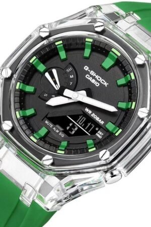 G Shock GA2100 Green Edition With Digital And Analog Watch (SG-237)