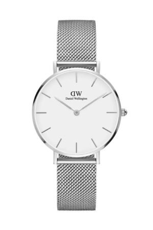 Iconic Silver White Dial Daniel Wellington Watch For Men (SG-49)