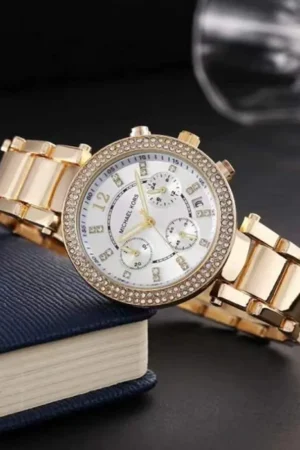 Michael Kors Watch Parker Gold-White For Women (SG24)
