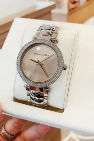 Michael Kors Watch Parker Pave Silver For Women (SW92)