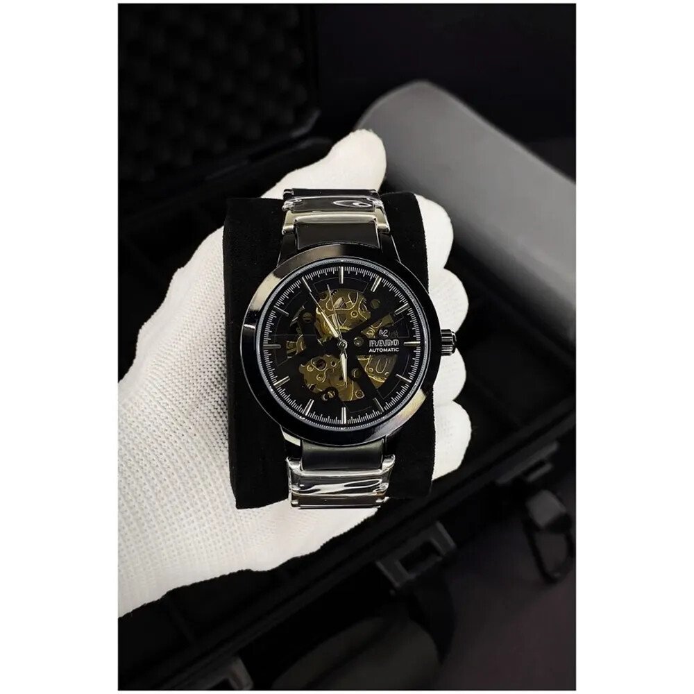 Rado Watch Centrix Automatic Black-Gold For Men (CS175) - Image 2