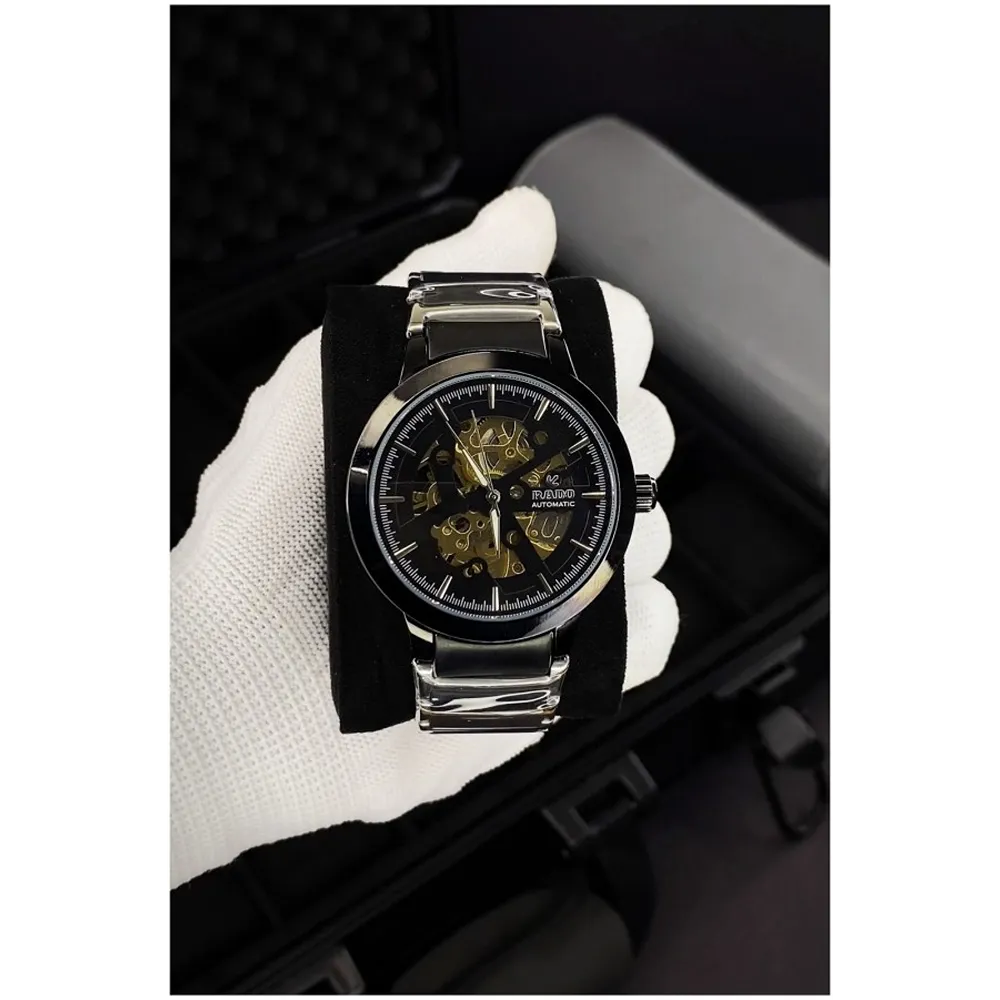 Rado Watch Centrix Automatic Black-Gold For Men (CS175)