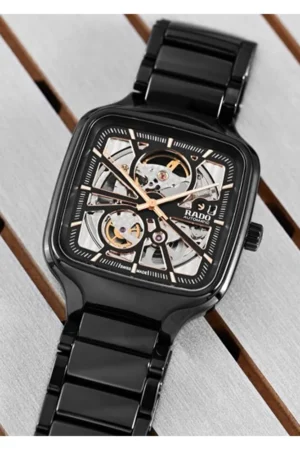 Rado Watch True Square Automatic Ceramic Black-Copper For Men (SW2110)
