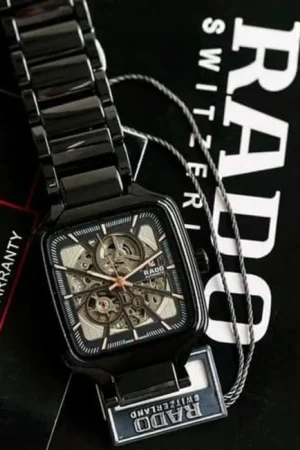 Rado Watch True Square Ceramic Black Automatic For Men (SW1418)