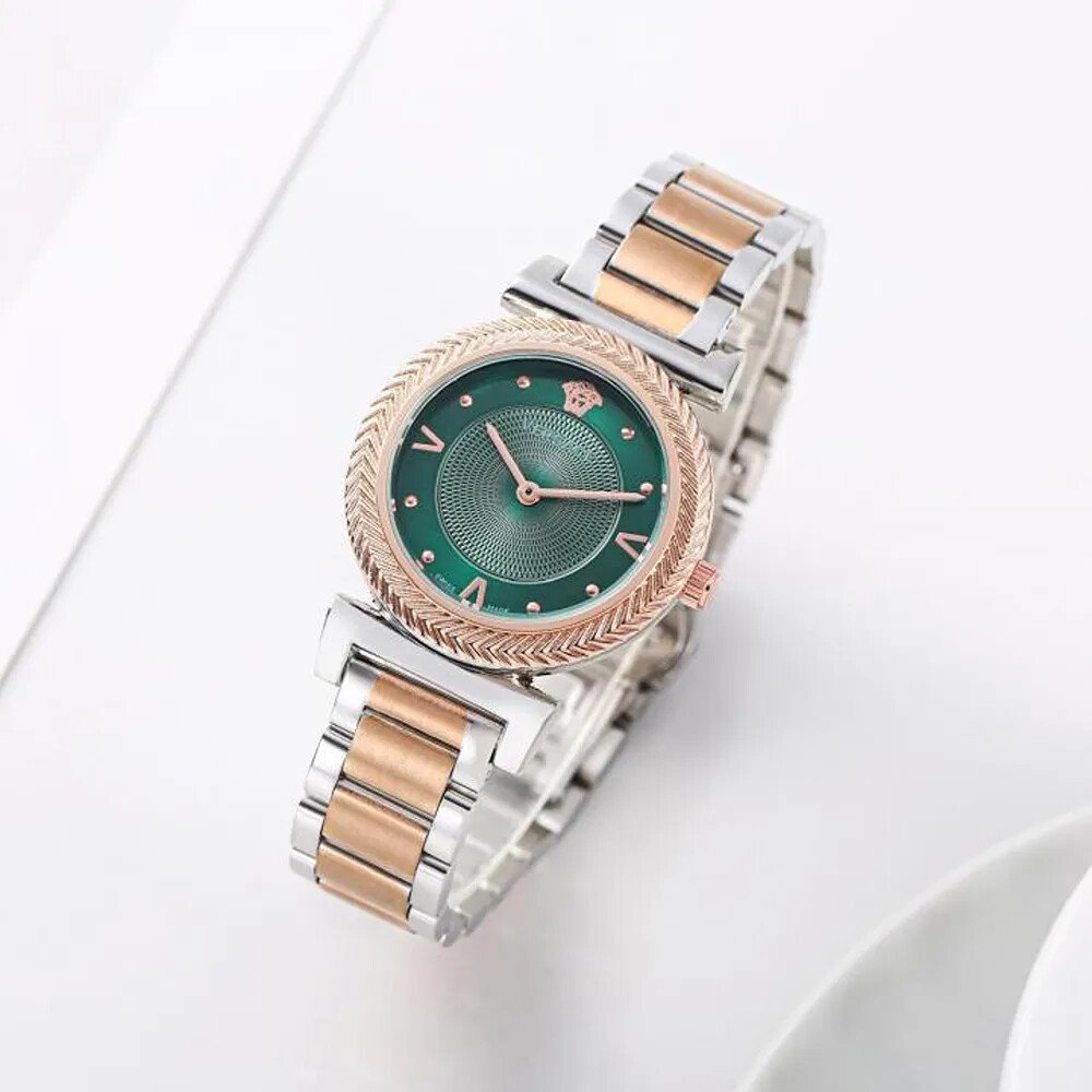 Versace Watch Twotone Green Dial For Women (SW13) - Image 2